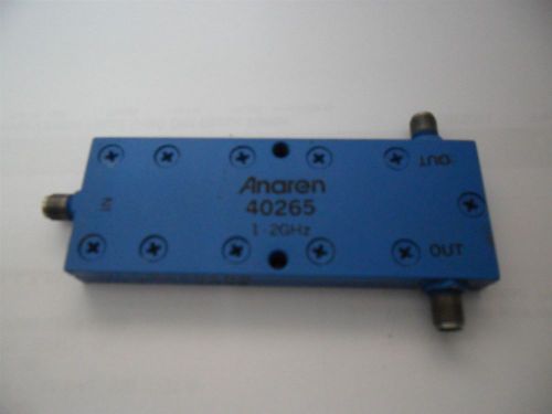 RF Anaren Microwave 40265 Power Divider 1-2GHz 2-Way 10W 20dB