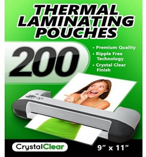 Thermal Laminating Pouches - (200 PACK - Get 2x More Sheets!) - Fits 8.5 X 11 -