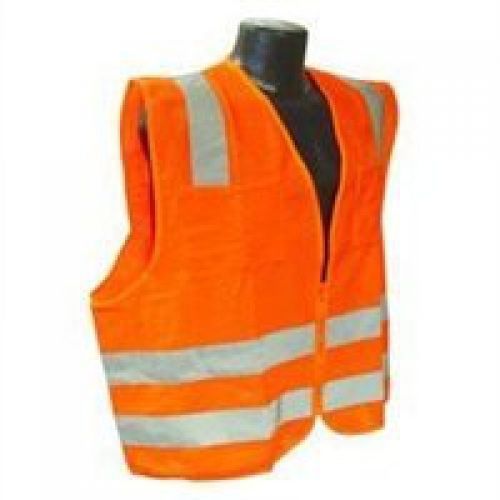 Radians SV8OSM Class 2 Solid Safety Vests, Orange, Medium