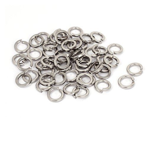 uxcell M10 304 Stainless Steel Split Lock Spring Washers Gaskets Rings 50pcs