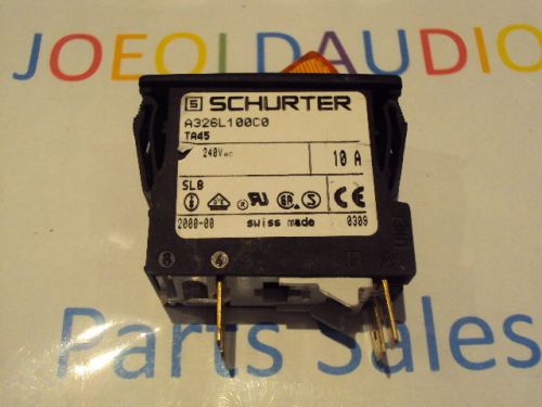 Schurter 240v 10A Switch # A326L100C0. Tested. Fully functional.