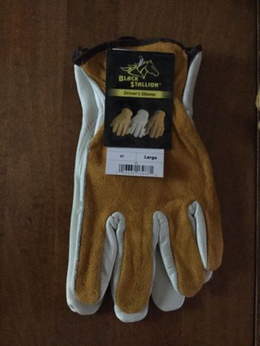 New Revco Black Stallion Leather Gloves, Size Large