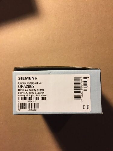 Siemens Qpa2062 Room Air Quality Sensor C02/T/r.h