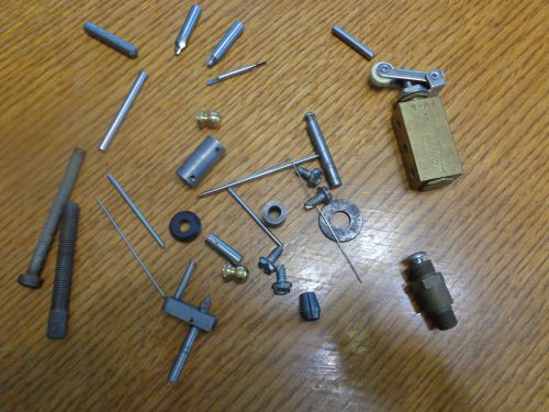 Assortment of buhings,collet,drill bits,diamond dresser,coupling &amp; misc