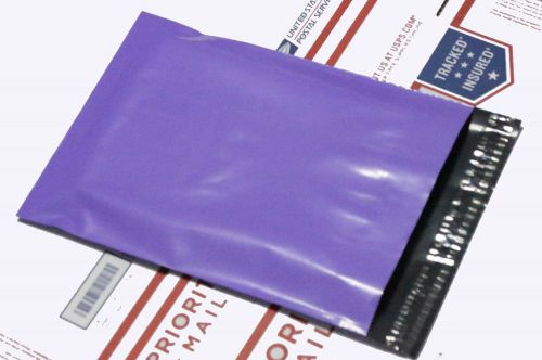 10 purple 9x12&#034; poly mailers envelope shipping supplies shipping bags for sale