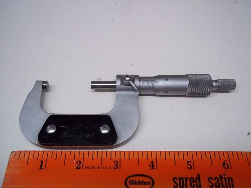 CHUAN SATIN CHROME OUTSIDE MICROMETER 1-2&#034; .0001 QUALITY CONTROL MACHINIST TOOL