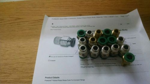 Parker metal male connector 1aae9 for sale