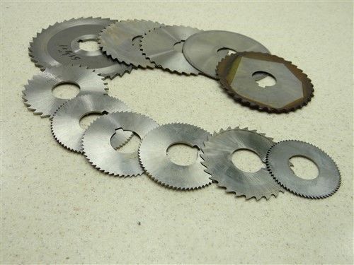 11 HSS SLITTING &amp; SLOTTING SAWS 2-3/8&#034; TO 5&#034; W/1&#034; BORE USA POLAND