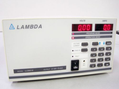 Lambda lls9018 programmable dc power supply 18 volts 45 amps digitally lls-9018 for sale