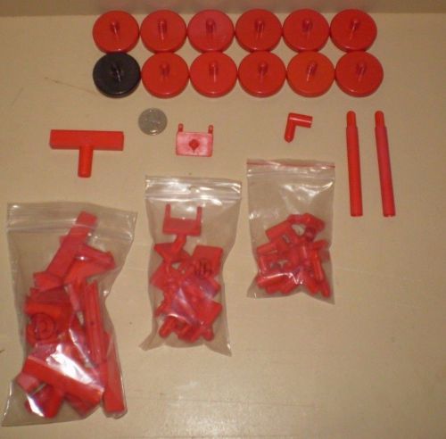 Magnetic &amp; pegboard sign holder pieces lot for sale