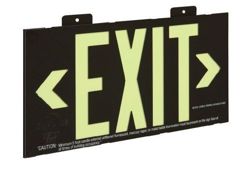 Glo Brite 7002-B 8.25-by-15.25-Inch Double Face Eco Exit Sign with Bracket,