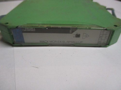 PHOENIX CONTACT MACX-MCR-EX-SL-RPSSI-I-UP 28-65-79-3 2865793 REPEATER electrical