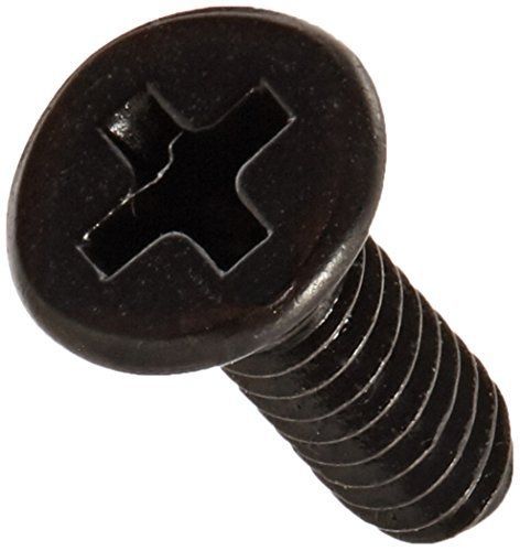 Small Parts Steel Thread Rolling Screw for Metal, Black Oxide Finish, 82 Degree