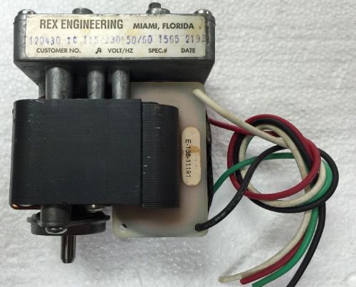 Rex Engineering E-136-11191 115V/230V Gear Electric Motor