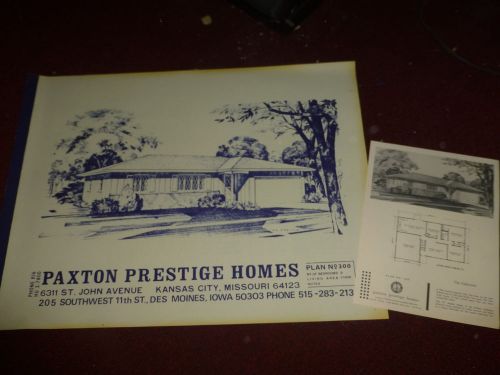 The Oakwood vintage house plans Paxton Prestige Homes home plans/sales sheet