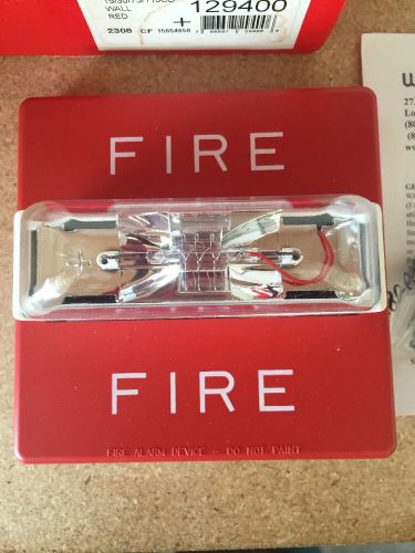 Cooper wheelock fire alarm strobe rss-24mcw-fr 24vdc 129400 wall mount for sale