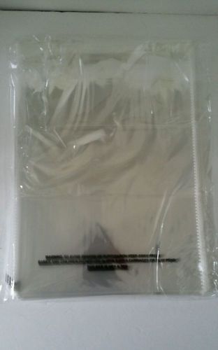 CLEAR POLY BAGS  18x24  100 pcs 1.5 SELF SEAL LIP&amp; TAPE w/ Suffocation Warning