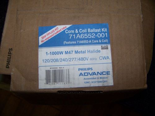 Philips advance core &amp; coil ballast 1-1000w m47 metal halide for sale