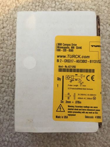 Turck Prox Sensor BI2-CR317-ADZ30X2-B1131/S34