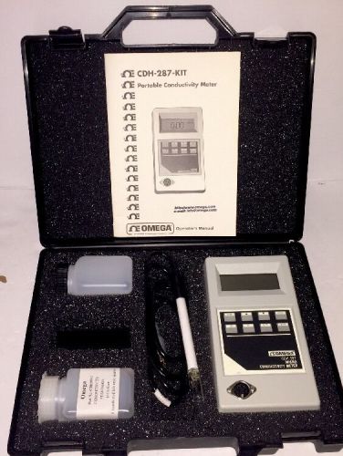Omega CDH-287 Portable Conductivity Meter Kit w/ Probe. Retails: $800