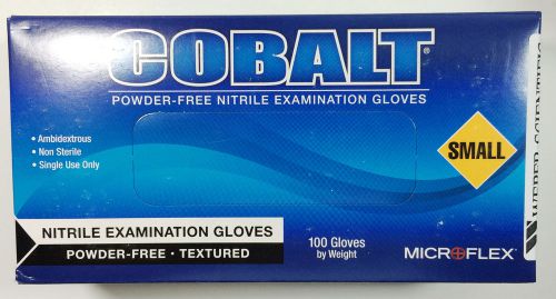 Cobalt Nitrile Powder-Free Examination Gloves N191 Size Small Case of 10