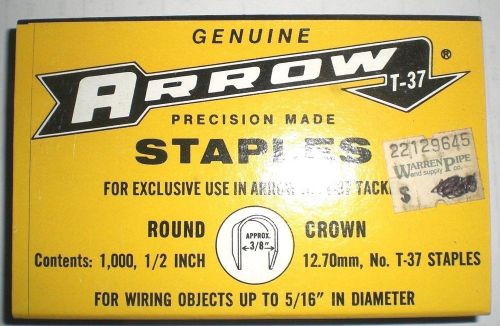 T-37 Staples LOT OF 11 Boxes of 1,000 - 3/8&#034; &amp; 1/2&#034; NEW! FREE SHIPPING!
