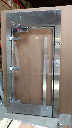 48 in x 92 in Walk-in Box Glass Door &amp; Frame by Commercial Cooling