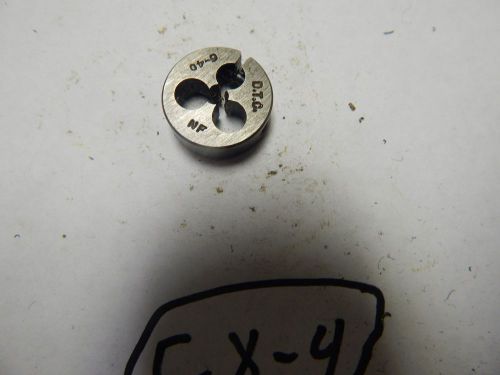 DTC 6-40 NF x 13/16&#034; O.D Adjustable Threading Die