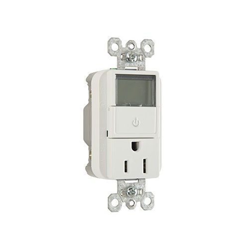 Legrand PLT26251 15A,125V Heavy-Duty Spec Grade Plug Load Timer Receptacle White
