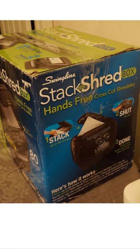 Swingline Stack-and-Shred 80X Auto Feed Shredder, Cross-Cut, 80 Sheets