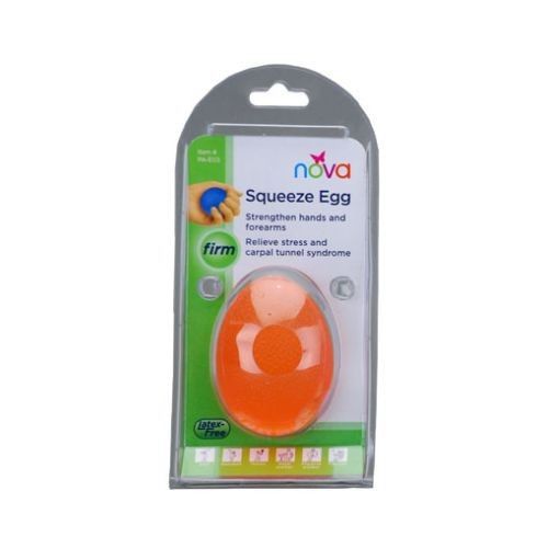 Hand Squeeze Egg, Firm, Orange, Free Shipping, No Tax, #PA-E03