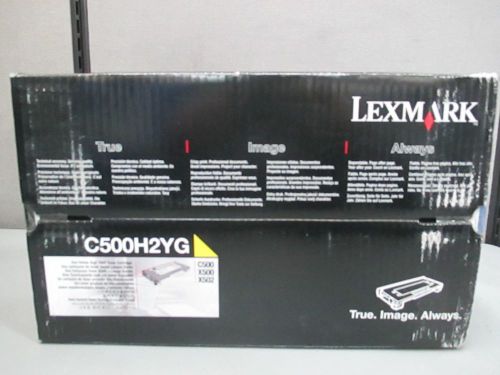 GENUINE LEXMARK C500H2YG YELLOW HIGH YIELD TONER CARTRIDGE C500/X500/X502~SEALED