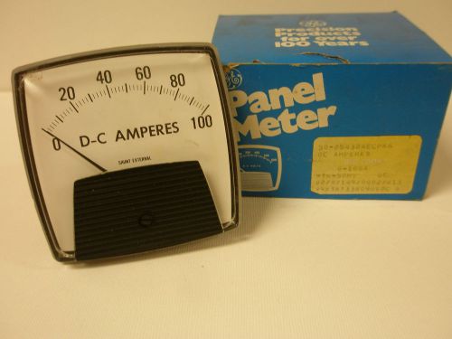 General Electric DC Panel Meter  0-100 DC Amps