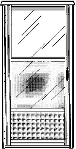 DOOR,1.25X32&#034; SELF-STORE,BROWN