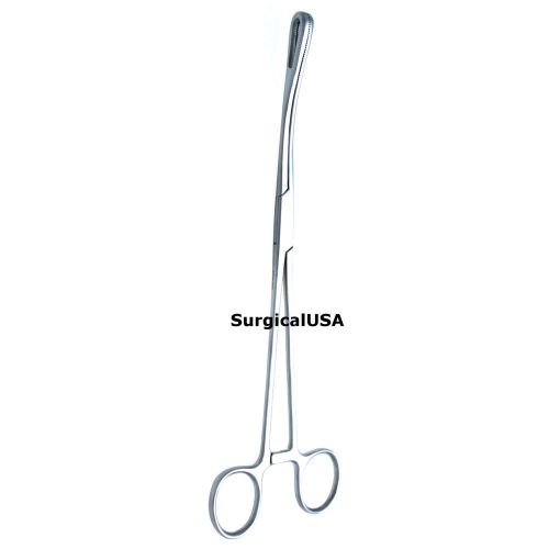 Fletcher Sponge Forceps 9.5&#034; Curved Serrated Jaws NEW SurgicalUSA Instruments