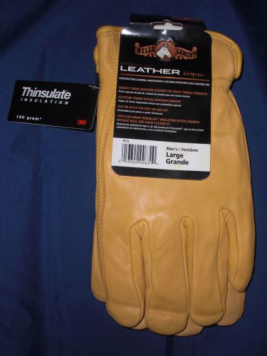 NEW WELLS LAMONT QUALITY DEERSKIN LEATHER THINSULATE 100G SIZE LARGE JOB TOOLS