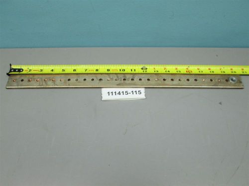 Copper main bus bar 1 1/2&#034; x 1/4&#034; x 20 5/8&#034; with pressed in 3/8-16 nc pem nut for sale