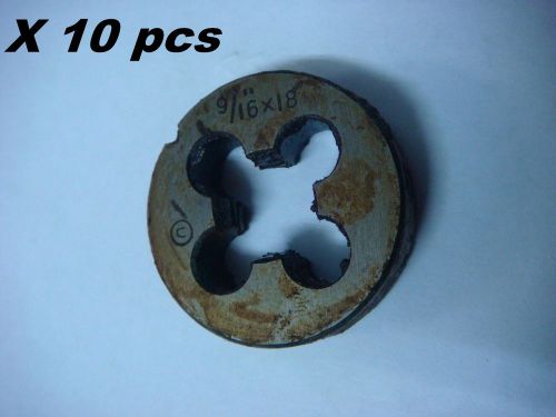 10 pcs vintage soviet (Made in USSR) dies 9/16&#034;X18, NEW