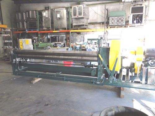 Plate roll roller  10 ft x 7dia rolls drop end power elevation 3/16x10