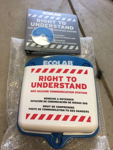 ECOLAB SDS Right To Understand Hazard Communication Station New!