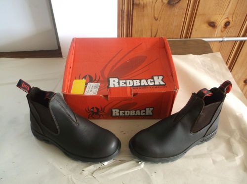 NEW REDBACK BOOTS USNPU Work Boots, Steel, 7.5, Dark Brown, PR (A57T)