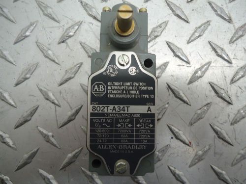 Allen bradley limit switch 802t-a34t ser. a for sale