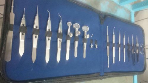 Cataract set of basic ophthalmic micro surgery instruments of 18 pcs for sale
