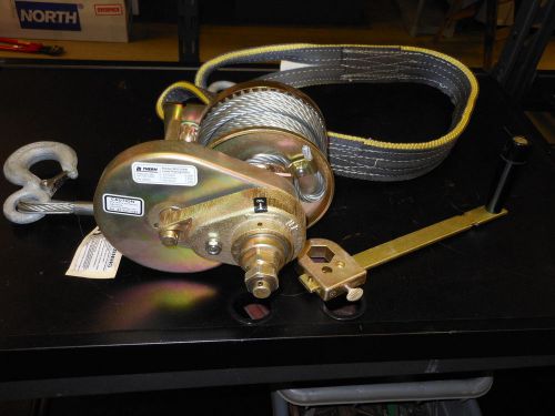 Thern m4312pb hand winch, spur gear, w/brake, 2000 lb. for sale