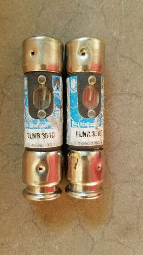 New lot of 2 littelfuse indicator fuse flnr 35id 35a a amp 250vac flnr35id for sale
