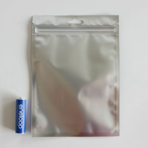 5&#034; X 7&#034; 4mil(100um) ESD Anti-Static Silver Foil Zip Lock Bag X 100