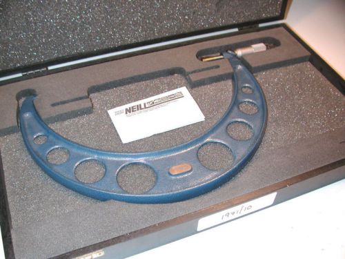 Nos moore &amp; wright 9-10&#034; micrometer carbide faces .001&#034; for sale