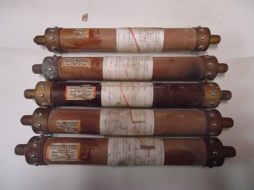 General Electric Capacitor Fuse 9F11A5 &#034;Used&#034; (Set of 5) 10 amp 5000 Volts