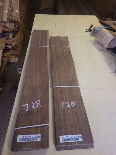 Wood Walnut veneer  2 bundle  total 48 pcs RAW VENEER N728.