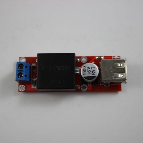 5pc 5V USB DC 7V-24V to 5V 3A Step Down Buck KIS3R33S Module for Arduino LM2596